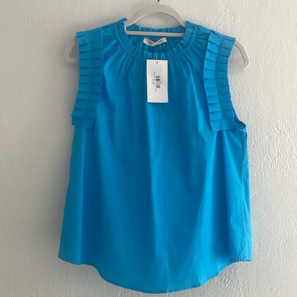 Time After Time Medium Channing Top, Aqua - Picture 3 of 10